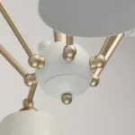Люстра на штанге MW-Light Таун 691011906 Цвет арматуры золото Цвет плафонов белый от ImperiumLoft