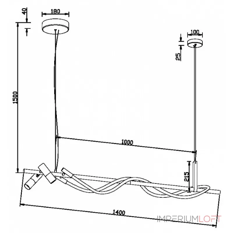 Подвесной светильник Maytoni Tau MOD166PL-L30GB3K от ImperiumLoft Подвесной светильник Maytoni Tau MOD166PL-L30GB3K от ImperiumLoft