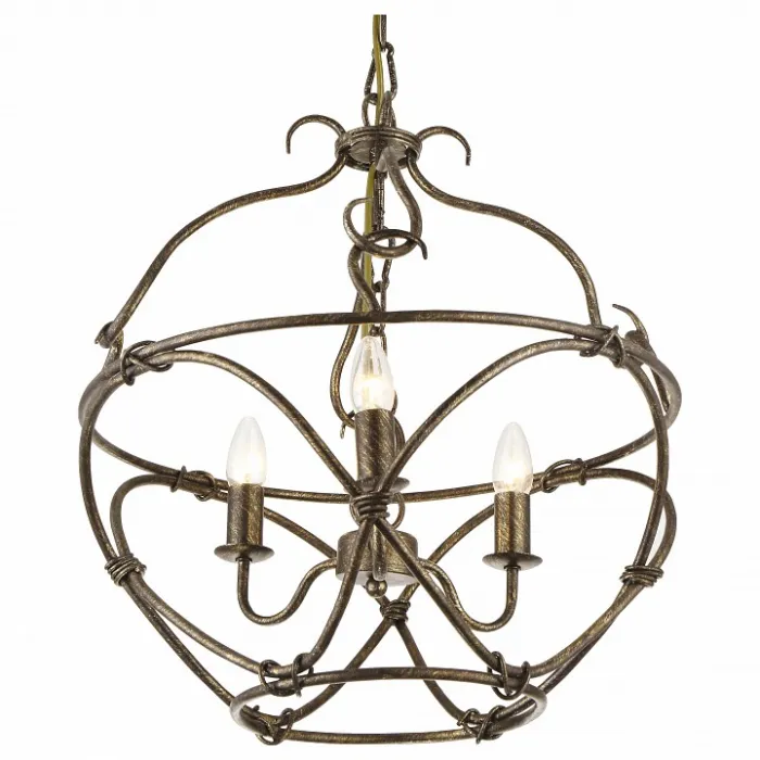 Подвесная люстра Arte Lamp Bellator A8960SP-3GA Цвет арматуры золото Цвет плафонов желтый от ImperiumLoft