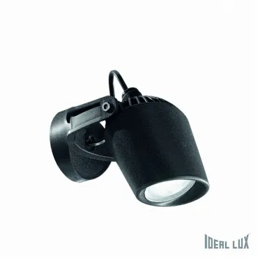 Светильник на штанге Ideal Lux MINIMAL MINITOMMY AP1 NERO Цвет арматуры черный Цвет плафонов прозрачный