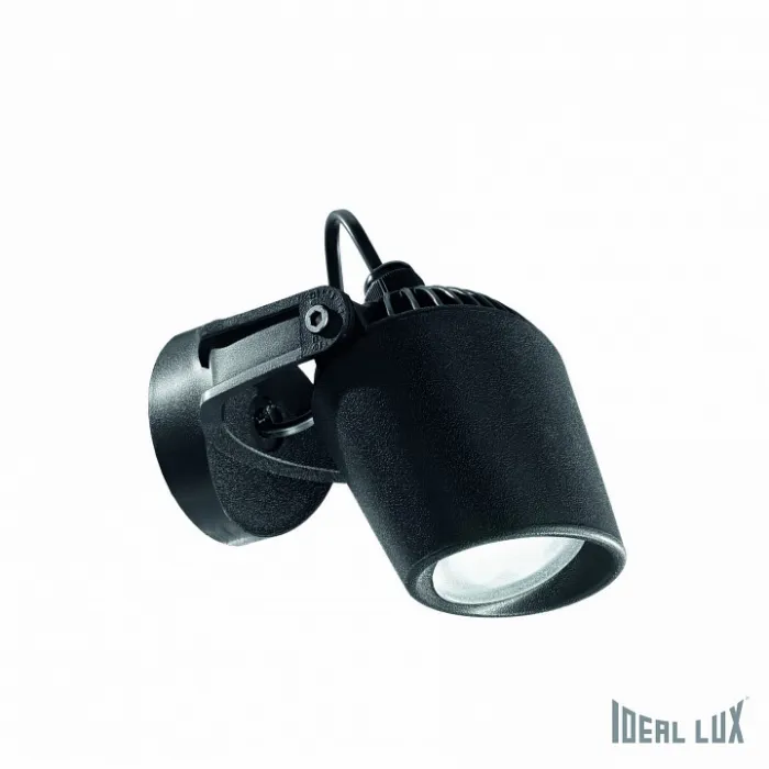 Светильник на штанге Ideal Lux MINIMAL MINITOMMY AP1 NERO Цвет арматуры черный Цвет плафонов прозрачный от ImperiumLoft