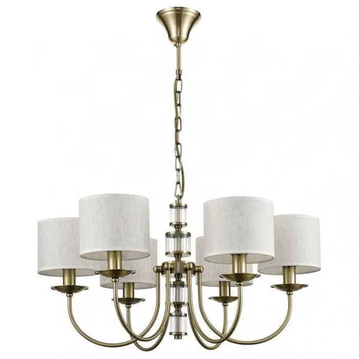 Подвесная люстра Vele Luce Soprano VL4194P06 Цвет арматуры бронза Цвет плафонов кремовый от ImperiumLoft