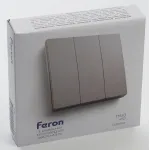 Выключатель беспроводной трехклавишный Feron Tm 83 41721 от ImperiumLoft