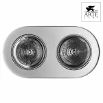 Накладной светильник Arte Lamp Cliff A5643PL-2WH Цвет арматуры белый Цвет плафонов хром