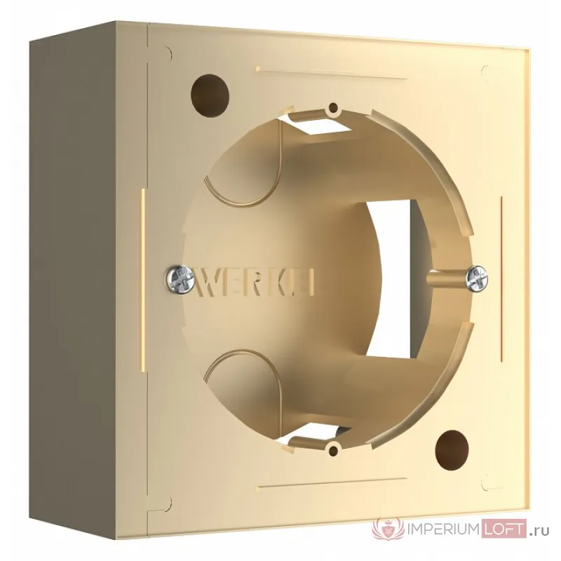 Короб накладной для розетки Werkel шампань W8000011 от ImperiumLoft