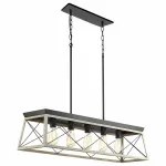 Подвесной светильник TopLight Karolyn TL1180H-05BK Цвет арматуры черный Цвет плафонов коричневый от ImperiumLoft