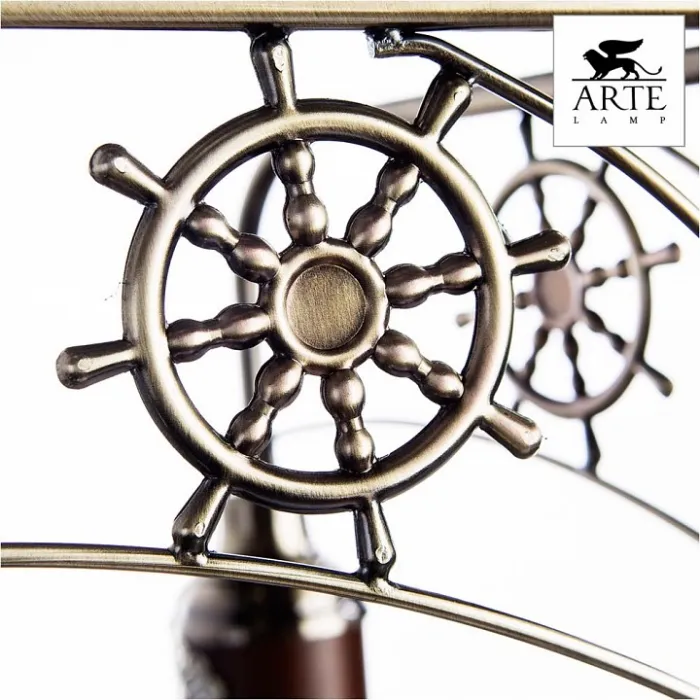 Потолочная люстра Arte Lamp Sailor A4524PL-5AB Цвет арматуры бронза Цвет плафонов прозрачный от ImperiumLoft