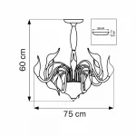 Люстра на штанге Lightstar Cigno Collo 751022 Цвет арматуры золото от ImperiumLoft