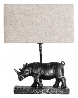 Настольная лампа декоративная Arte Lamp Clark A4376LT-1BS Цвет плафонов серый Цвет арматуры серебро