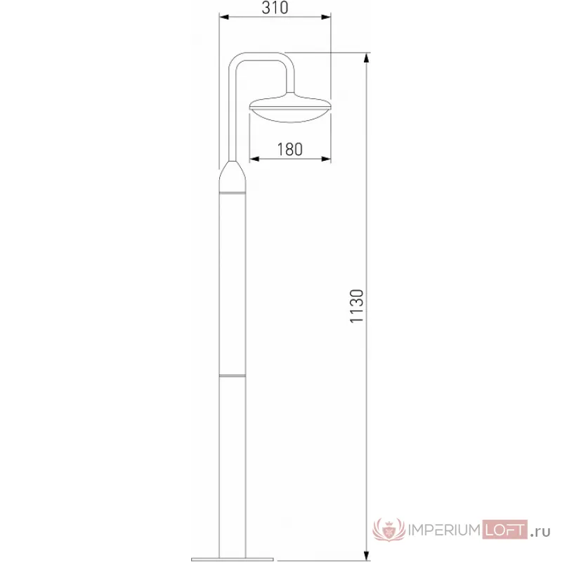 Наземный высокий светильник Elektrostandard Portal 35162/F от ImperiumLoft