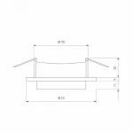 Встраиваемый светильник Elektrostandard 116 MR16 a053346 Цвет арматуры золото от ImperiumLoft