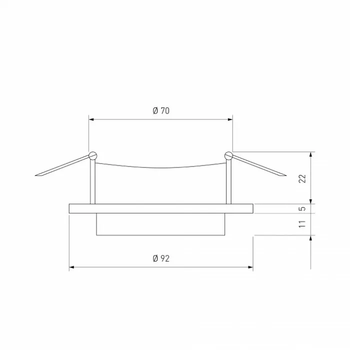 Встраиваемый светильник Elektrostandard 116 MR16 a053346 Цвет арматуры золото от ImperiumLoft