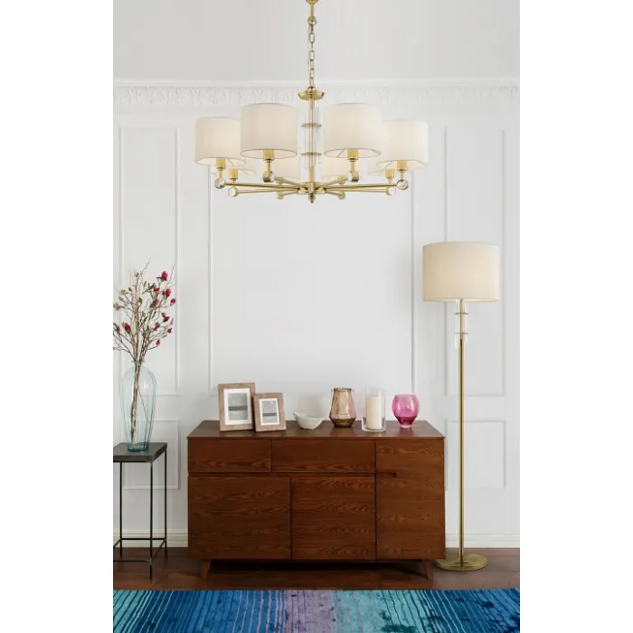 Подвесная люстра Maytoni Alloro MOD088PL-08BS Цвет арматуры латунь Цвет плафонов белый от ImperiumLoft