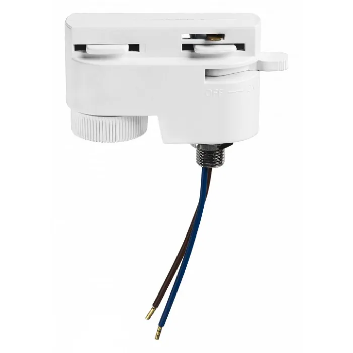 Переходник для трека Lightstar Barra 592006 Цвет арматуры белый Цвет плафонов прозрачный от ImperiumLoft