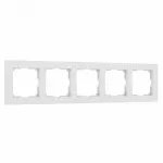 Рамка на 5 постов Werkel W0052401 (белый) Цвет арматуры белый