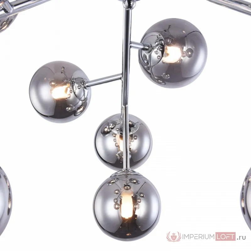 Потолочная люстра Maytoni Dallas MOD545PL-12CH Цвет арматуры хром Цвет плафонов серый от ImperiumLoft