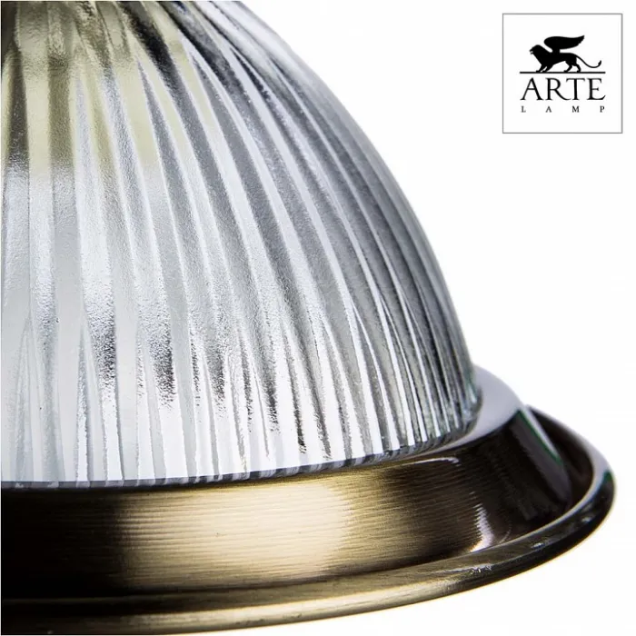 Подвесная люстра Arte Lamp American Diner A9366LM-3AB Цвет арматуры бронза Цвет плафонов прозрачный от ImperiumLoft