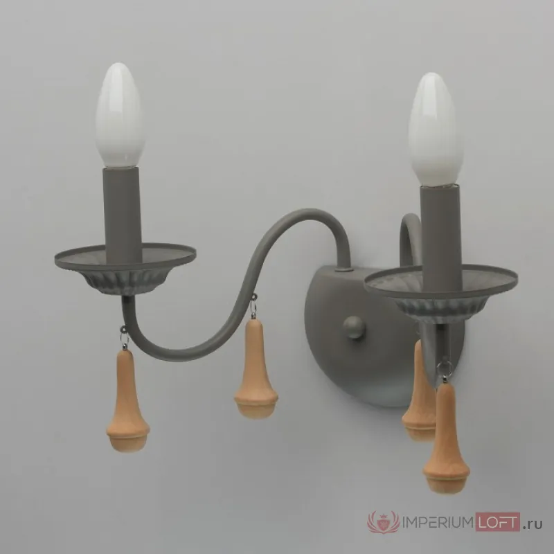 Бра MW-Light Карбон 697020602 Цвет арматуры серый Цвет плафонов коричневый от ImperiumLoft