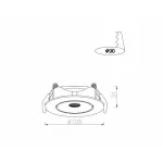 Встраиваемый светильник Arte Lamp Kaus A4762PL-1WH Цвет арматуры белый