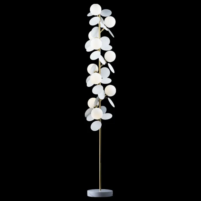 Торшер Loft it Matisse 10008F white Цвет арматуры золото Цвет плафонов белый от ImperiumLoft