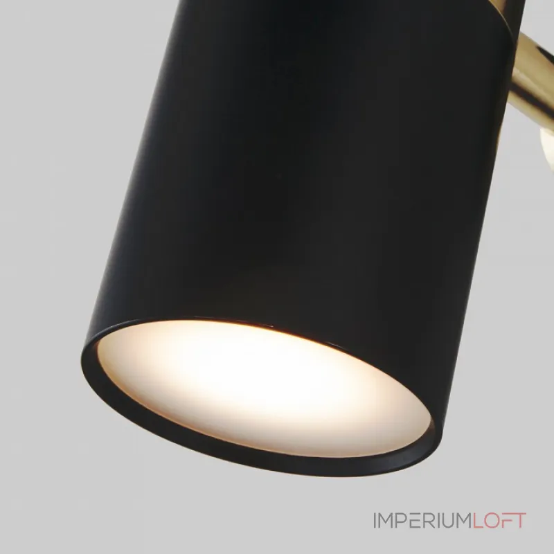 Бра Eurosvet Viero 20096/1 черный/золото Цвет арматуры черный Цвет плафонов золото