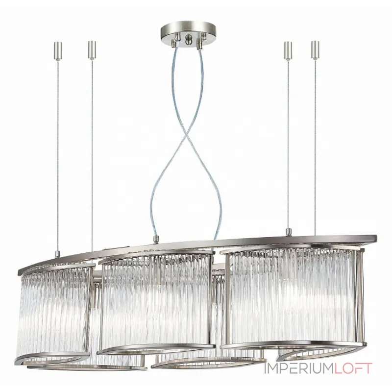 Подвесная люстра ST-Luce Velletri SL1627.103.06 Цвет арматуры серый Цвет плафонов неокрашенный Подвесная люстра ST-Luce Velletri SL1627.103.06 Цвет арматуры серый Цвет плафонов неокрашенный