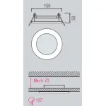 Встраиваемый светильник Horoz Electric HL6755L HRZ00000293 Цвет арматуры никель
