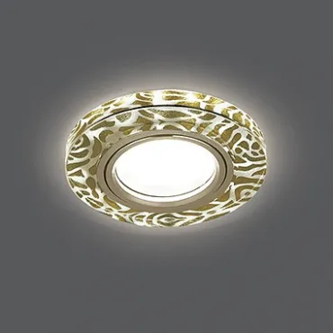 Встраиваемый светильник Gauss Backlight 5 BL064 Цвет плафонов золото Цвет арматуры хром