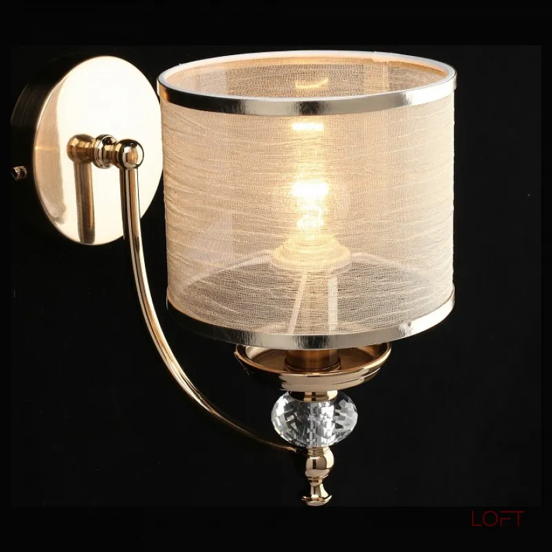 Бра Aployt Agata APL.720.01.01 Цвет арматуры золото Цвет плафонов коричневый