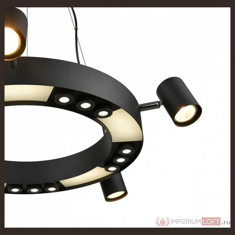 Подвесной светильник Vele Luce Octopus 654 VL10152P05 Цвет арматуры черный Цвет плафонов черный от ImperiumLoft