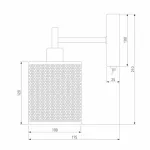 Бра Eurosvet Tela 70109/1 хром Цвет плафонов хром Цвет арматуры хром от ImperiumLoft