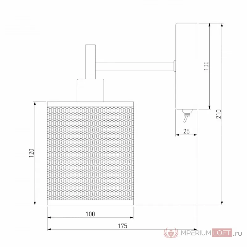 Бра Eurosvet Tela 70109/1 хром Цвет плафонов хром Цвет арматуры хром от ImperiumLoft