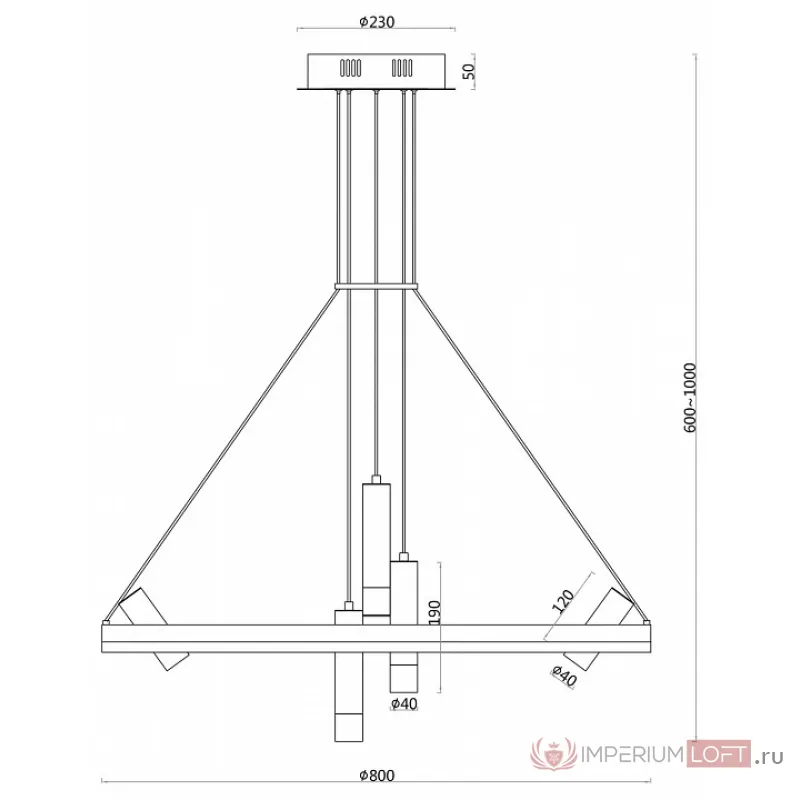 Подвесная люстра F-promo Daur 3097-8P от ImperiumLoft