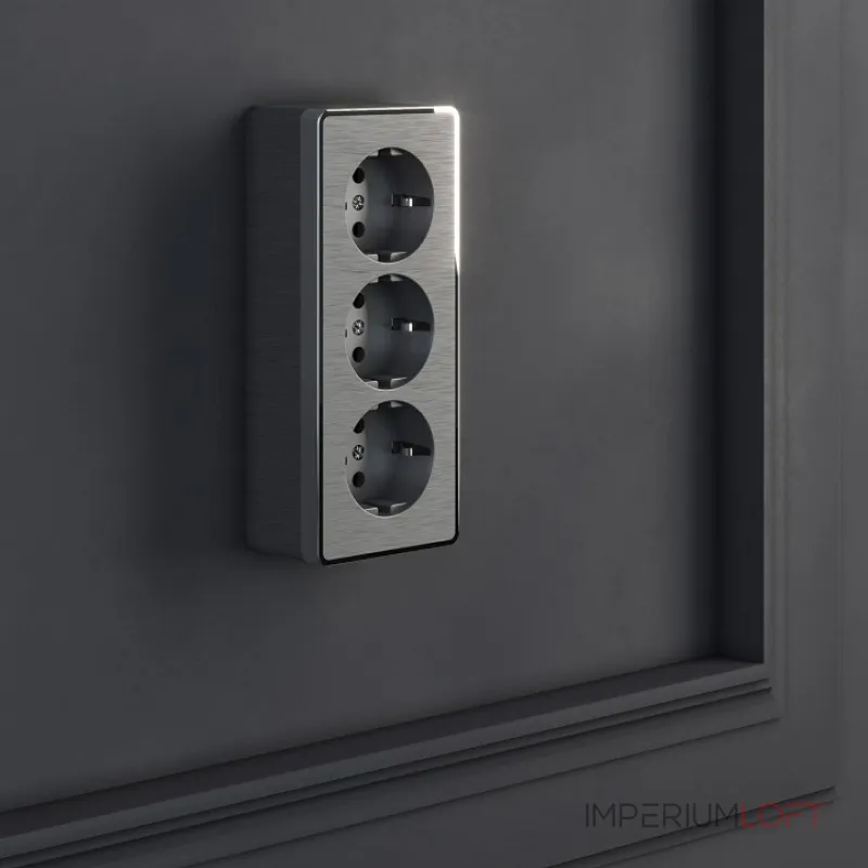 Розетка влагозащищенная с заземлением и шторками Werkel Gallant (графит рифленый) W5073104 Gallant (графит рифленый) от ImperiumLoft Розетка влагозащищенная с заземлением и шторками Werkel Gallant (графит рифленый) W5073104 Gallant (графит рифленый) от ImperiumLoft