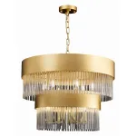 Подвесная люстра ST-Luce Contatto SL1225.203.09 Цвет арматуры золото Цвет плафонов прозрачный от ImperiumLoft