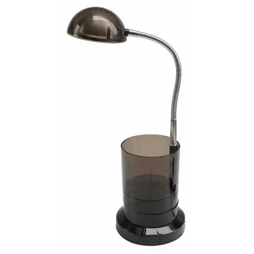 Настольная лампа офисная Horoz Electric Berna HRZ00000704 Цвет арматуры хром Цвет плафонов черный