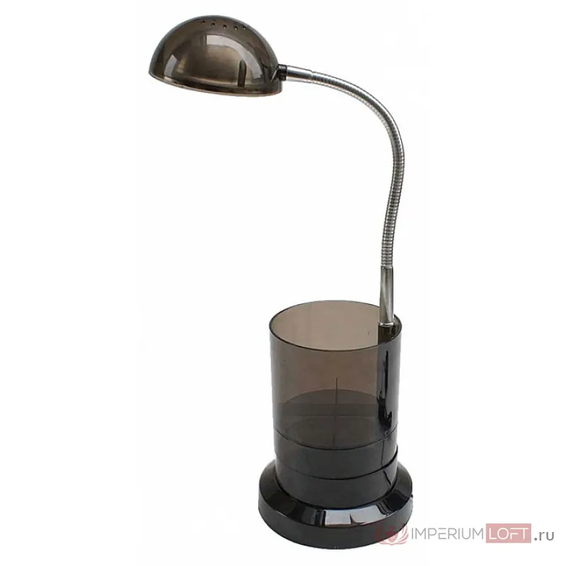 Настольная лампа офисная Horoz Electric Berna HRZ00000704 Цвет арматуры хром Цвет плафонов черный от ImperiumLoft