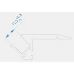 Профиль накладной  Deko-Light AL-01-10 970500 Цвет арматуры серебро