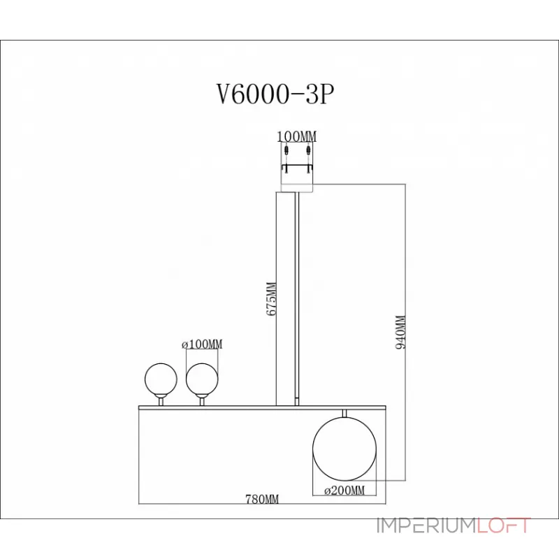 Подвесной светильник Moderli Sheman V6000-3P