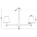 Люстра на штанге Freya FR5098PL-05BBS