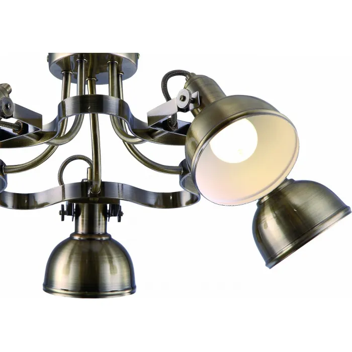 Люстра на штанге Arte Lamp Martin A5216PL-5AB Цвет арматуры бронза Цвет плафонов бронза от ImperiumLoft