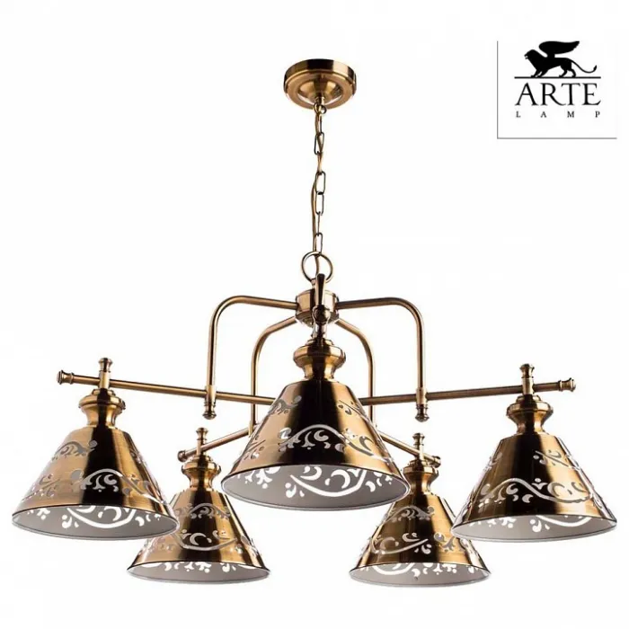 Подвесная люстра Arte Lamp Kensington A1511LM-5PB Цвет арматуры бронза Цвет плафонов бронза от ImperiumLoft