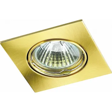 Встраиваемый светильник Novotech Quadro 369107 Цвет арматуры золото
