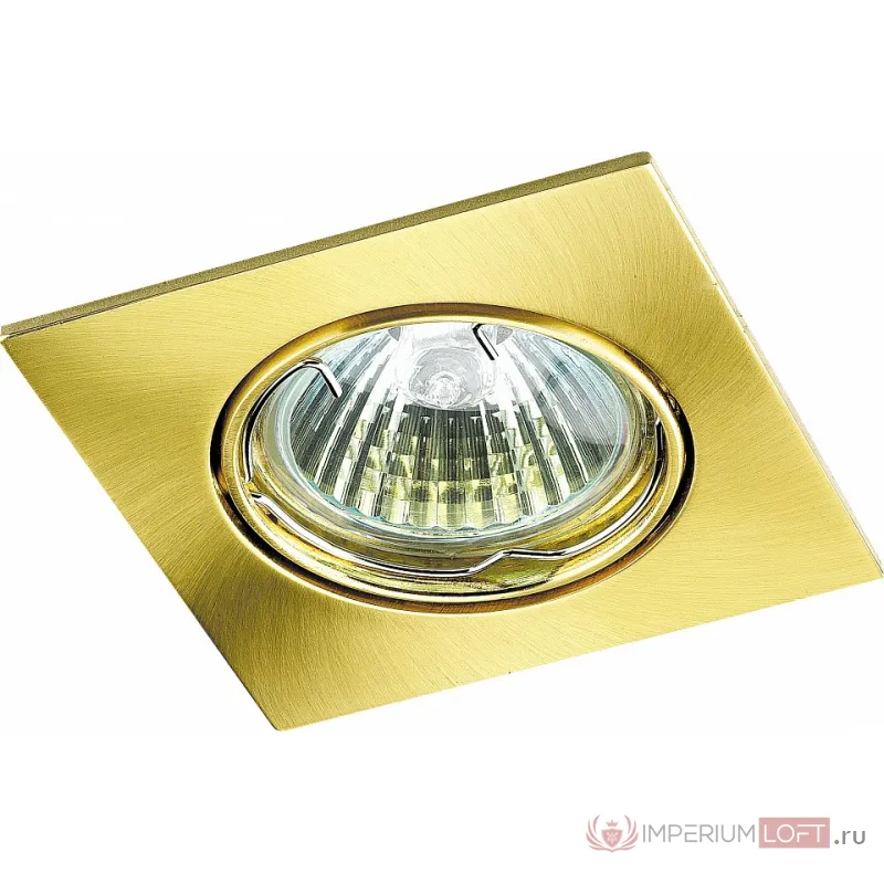 Встраиваемый светильник Novotech Quadro 369107 Цвет арматуры золото от ImperiumLoft