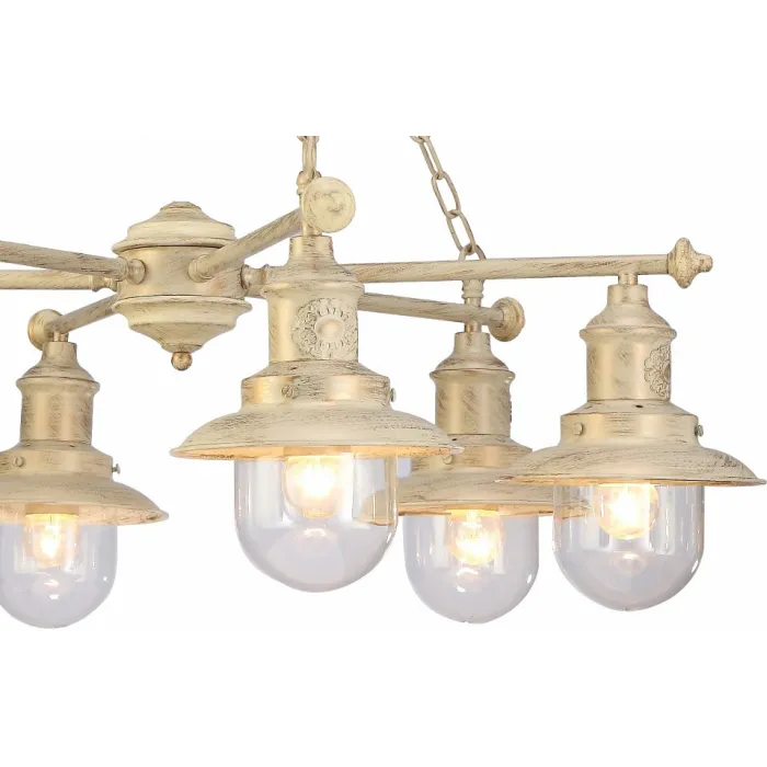 Подвесная люстра Arte Lamp Sailor A4524LM-6WG Цвет арматуры золото Цвет плафонов прозрачный от ImperiumLoft