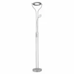 Торшер с подсветкой Arte Lamp Duetto led A5904PN-2SS Цвет арматуры серебро Цвет плафонов белый от ImperiumLoft