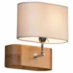 Бра Lussole Nulvi LSF-2111-01 Цвет арматуры хром Цвет плафонов кремовый