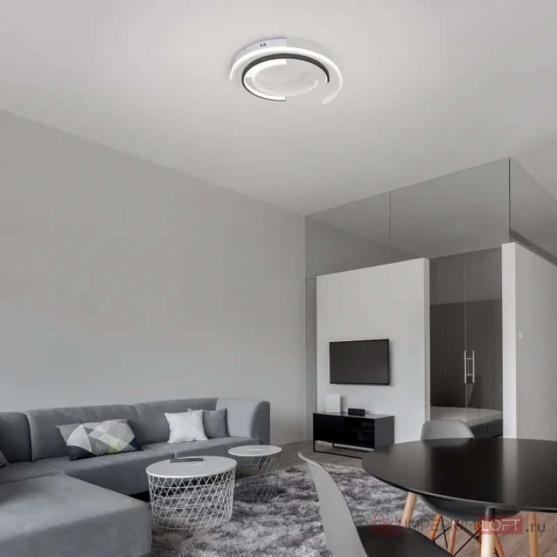 Потолочная люстра Eurosvet Gross 90248/3 белый/ черный от ImperiumLoft