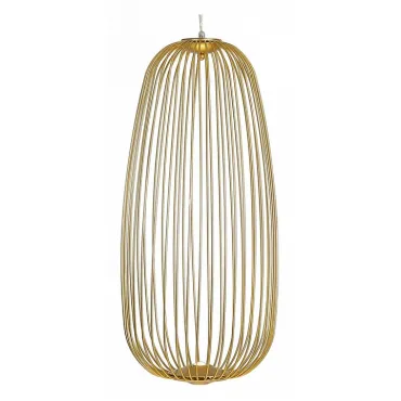 Подвесной светильник Lussole Gabbia LSP-8358 Цвет плафонов золото Цвет арматуры золото от ImperiumLoft