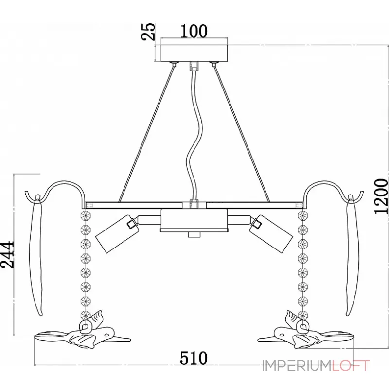 Подвесная люстра Favourite Philomela 3054-6P Подвесная люстра Favourite Philomela 3054-6P
